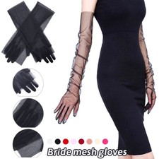 Guanti rete 70 cm sposa abito