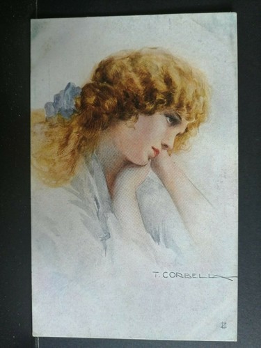Cartolina donna illustratore - cartolina,