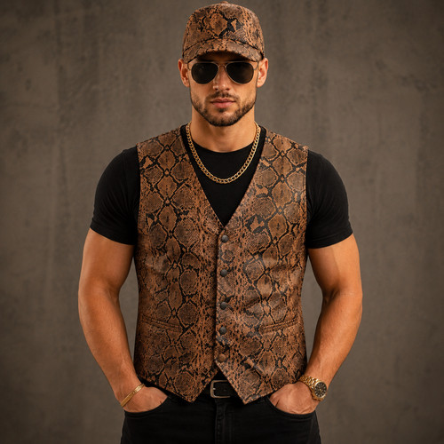 Set gilet berretto uomo - set, e