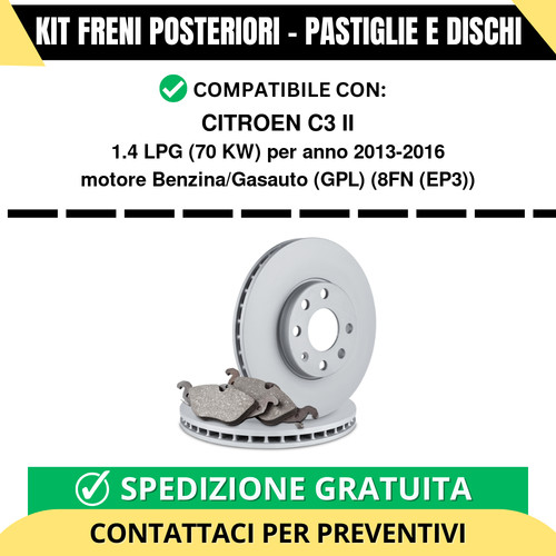 Kit freni posteriori - kit, per