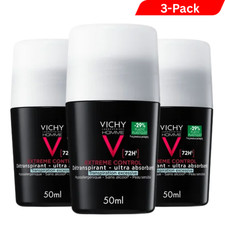 3 x Vichy Homme Extreme Control 72h Deodorante Antitraspirante 50ml Uomo
