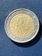 2 EURO COMMEMORATIVE CARABINIERI  1814/2014 BEN TENUTA RARA