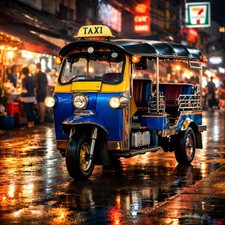 Thai Tuk-Tuk Bangkok Night