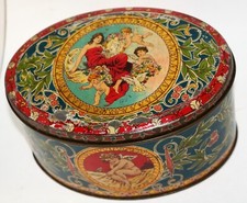 scatola latta litografata MEDIOLANUM INDUSTRIA CONFETTURE CARAMELLE Milano