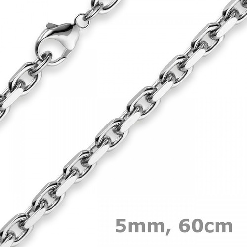 Collana anker oro bianco - collana,