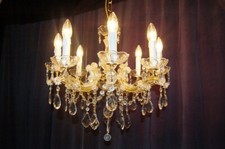 lampadario in cristallo di Murano Maria Teresa a 8 Luci vintage