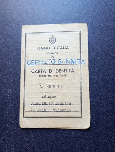 Carta identita 1944 amg - carta,