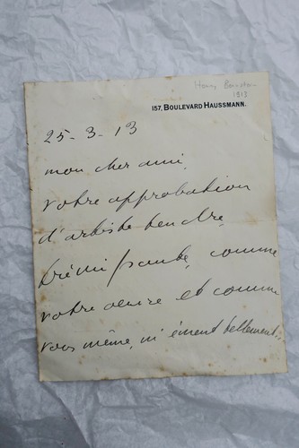 Bernstein lettera manuscritta - bernstein,