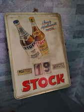 Calendario perpetuo vintage pubblicitario Stock Brandy