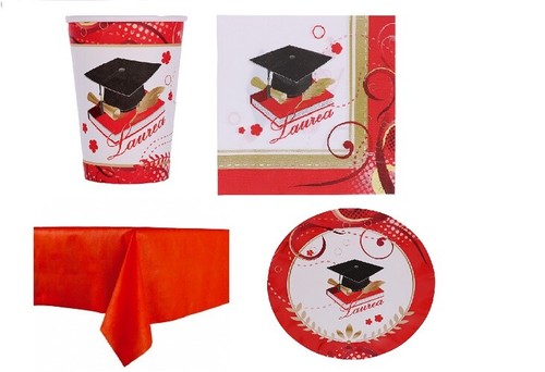 Kit coordinato laurea festa - kit,