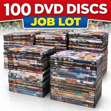 100 DVD Discs Job Lot Mixed