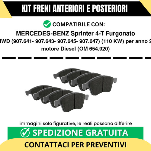 Pastiglie freno ant post - pastiglie,