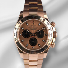 Rolex 40mm Daytona 18K Oro Rosa Cosmograph Quadrante Orologio da Uomo 116505