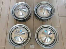 Kit 4 CERCHI IN FERRO FIAT  500EPOCA + 4 COPPE RUOTA   IN ALLUMINIO F D E 4 BULL