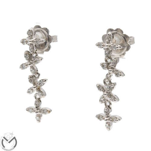 Orecchini oro bianco 750 - bianco,