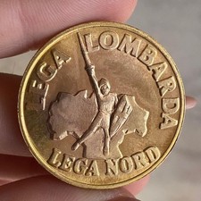 5 LIRE 1848 LEGA NORD LEGA LOMBARDA  FIOR DI CONIO UNCIRCULATED TOP QUALITY