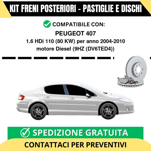 Kit freni posteriori per - posteriori,