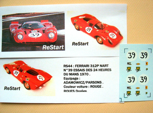 Rs044 decal restart - restart, 1/43