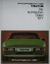Prospetto Brochure Porsche 924 Coupe 2.0 125 Cv Modello 1977 Tedesco