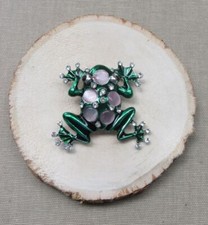 Spilla gioiello acciaio rana