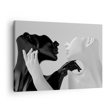 Quadro su Tela 70x50cm Nero
