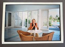 LADY DIANA IN VACANZA BARBUDA 1997 FOTOGRAFIA ORIGINALE AGENZIA DI STAMPA RARA