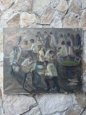 Quadro -Musicisti- Michele D’Aniello dipinto a olio su tela