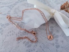 collana donna acciaio lettera