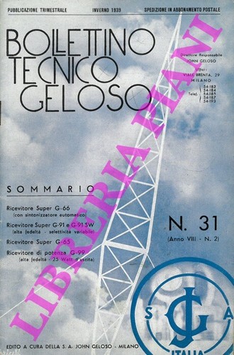 Radiotecnica geloso - geloso,