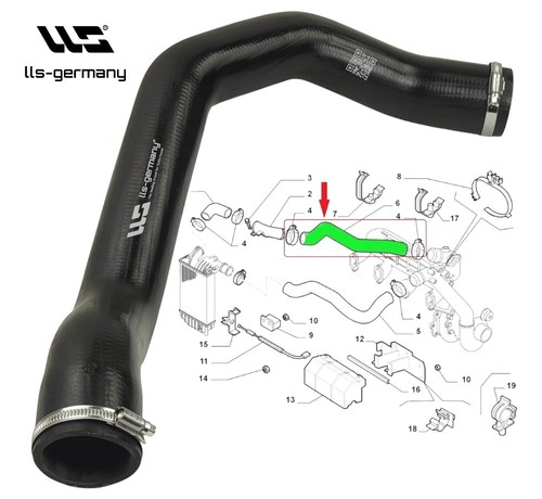 Tubo turbo intercooler per