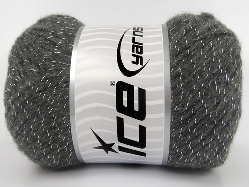 Grigio argento merino glitz - argento,