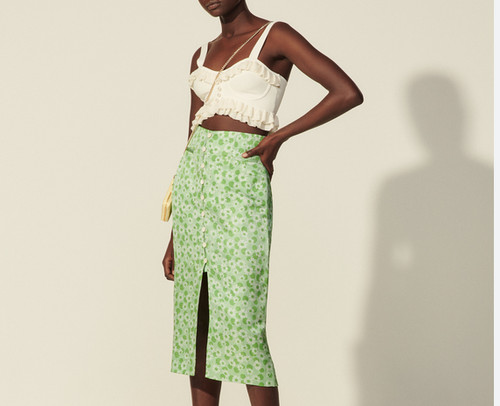 Sandro gonna donna midi - , seta