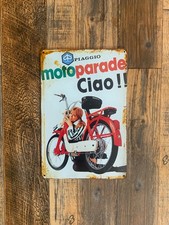 Insegna in metallo, Piaggio Ciao, 20x30 cm, vintage