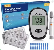 AuQty Misuratore di glicemia strisce reattive glucosio kit glucometro rapido