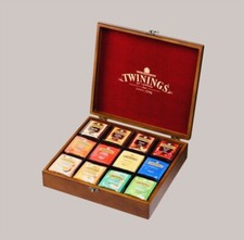 ? TWININGS Grande scatola pubblicitaria con 12 scomparti porta bustine thè