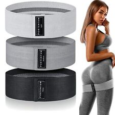 PORTENTUM Elastici fitness, set di 3 fasce elastiche fitness antiscivolo in tess