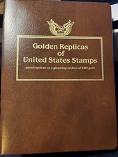 Francobolli replica oro 22k