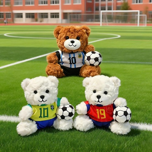 Peluche orsacchiotto calcio
