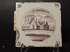 ANTIQUE 1700 DELFT CERAMIC