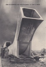 TRIESTE: Soc. Istriana dei Cementi - tubo in cemento fuso per lo scarico in mare