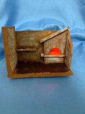 Forno per presepe diorama con effetto fuoco incluso aliment. 12 v o 220v natale