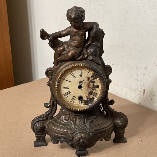 Antica cassa orologio ghisa - in,