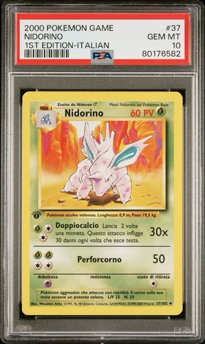 Pokemon psa 10 nidorino - psa,