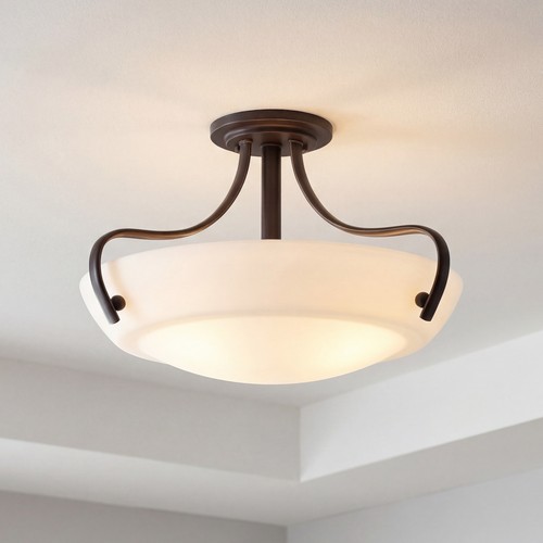 Plafoniera rustica bronzo