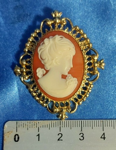 Spilla porta profumo con cameo - profumo,