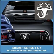 PER ABARTH 595 SERIE 3 E 4 | DIFFUSORE POSTERIORE SCORPION BADGE | PIÙ COLORI