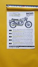 Ducati 250 Mark 3 Desmo 1970 depliant originale ITALIANO moto moped brochure
