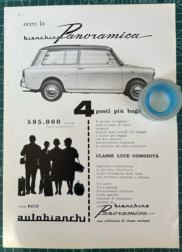 Rara pubblicità autobianchi - rara,