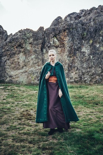 Mantello medievale lana con