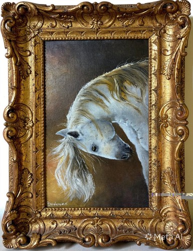 Cavallo tela 31x25 dipinto - cavallo,